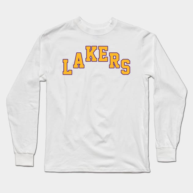 Los Angeles Lakers City Edition Long Sleeve T-Shirt by knnthmrctn